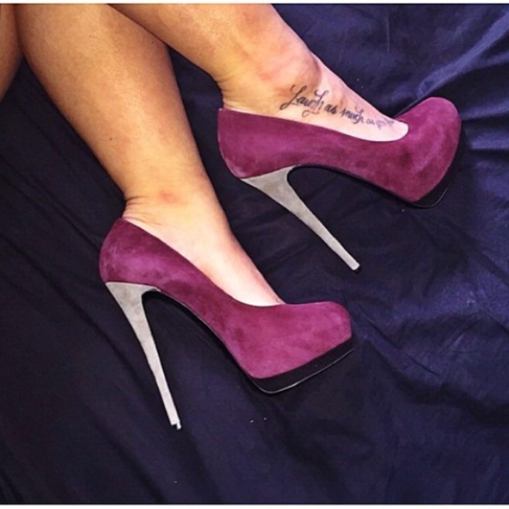 Giuseppe Zanotti Suede Tri Color Pumps NWT!